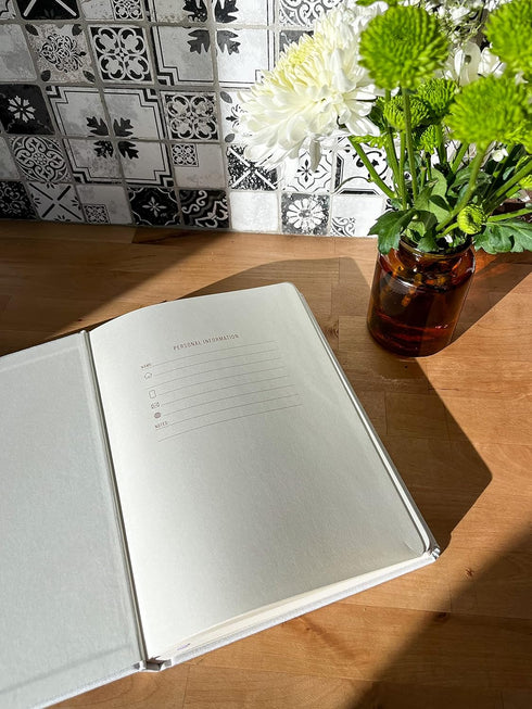 DesignWorks Ink Jumbo 7.5" x 10.25" Notebook Journal with 200 Lined Pages, Ribbon Marker, and Pockets, Bookcloth Matisse...