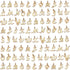 SANNIX 156Pcs/6 Sets Gold Letter Charms with 200Pcs Open Jump Rings for Jewelry Making, Alphabet A-Z Pendants for DIY Bracelet Necklace Craft Proj...
