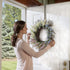 Haute Decor Adjustable Length Wreath Hanger - 20 Lb. Capacity...