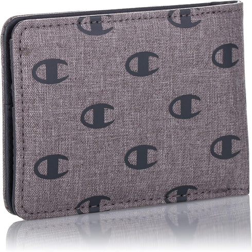 Champion Graphic Wallet, Heather Grey, One Size...