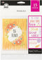 FolkArt Inspirational Phrases Stencil, 7" x 10", Clear...