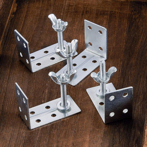 Roman Shade Wall L Bracket and Wingnut Ceiling or Wall Mount Brackets Mounting Installation L-Brackets for Roman Shade Home Window Drapery Use (8)...