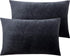 NTBAY 2 Pack Zippered Velvet Queen Pillowcases, Super Soft and Cozy Luxury Fuzzy Flannel Pillow Cases with Zipper, 20x30 Inches, Charcoal Grey...