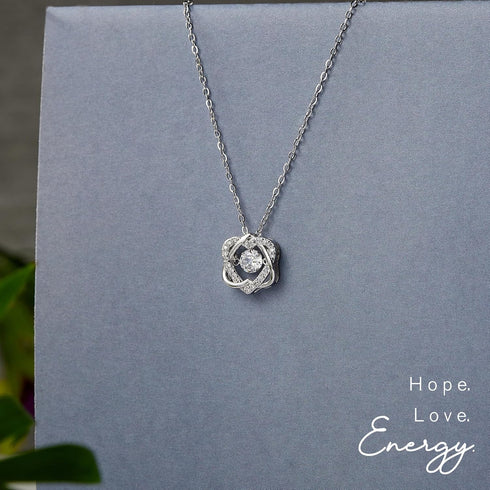 Sterling Silver Interlocking 2 Hearts Necklace, Female Godmother Gifts for Goddaughter, Baptism, First Confirmation, Easter, Graduation, Birthday...