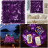 Indian Consigners Altar Cloth Purple Triple Moon Square 18" in Alter Tarot Spread...