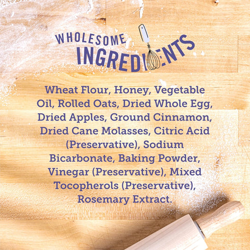 Three Dog Bakery Soft Baked Classic Cookies with Oats and Apple, Premium Treats for Dogs, 13 Ounce Box (114334)...