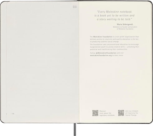 Moleskine Smart Notebook, Large, Plain, Black, Hard Cover (5 x 8.25)...