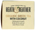 HEATH & HEATHER Organic Green Tea with Coconut 20ct, 20 CT...