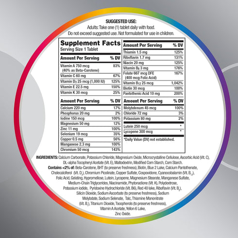 Centrum Silver Multivitamin for Adults 50 Plus, Multivitamin/Multimineral Supplement, Vitamin D3, B-Vitamins, Gluten Free, Non-GMO Ingredients, Su...