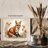 Posterizer 1 pcs- Red fox in the middle of beautiful wild flowers-Art for Animal Lovers-Floral Botanical Art- Gift for Men Women Teens-Decor for ...