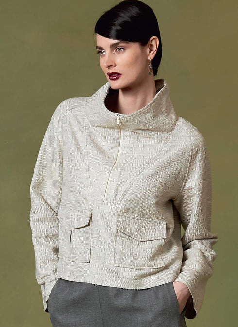 Vogue V1642Y Easy Women's Shirt and Pants Sewing Patterns, Sizes 4-14, White...
