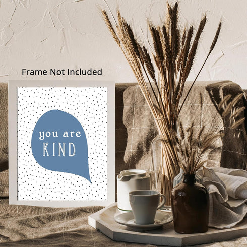 Posterizer 1 pcs-Positive Affirmations For Kids-you are kind-Motivational & Inspirational Art Gift for Men Women Entrepreneur Teens Decor for Ho...