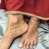 Efulgenz Gold Tone Indian Jewelry Set for Women Dubai Style Anklet Set Bollywood Fashion Indian Gold Tone Drop Anklet Indian Bridal Jewelry for We...