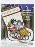 Design Works Crafts Snow Sledding Counted Cross Stitch Stocking Kit, White...