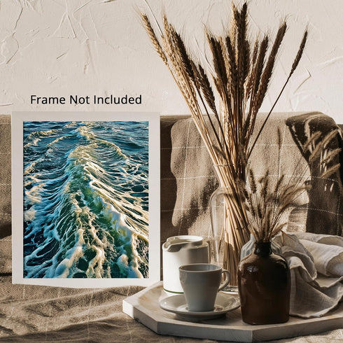 Posterizer 1 pcs-ocean waves-beautiful nature art work 5-Landscape & Nature Art-Coastal & Nautical Art-Decor for Home & Office- unframed wall art...
