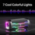 Bluetooth Speakers, Portable Bluetooth Speakers Wireless with 20W Loud Stereo Sound, IP7 Waterproof Shower Speaker Colorful Flashing Lights, Built...
