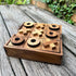 NUTTA - TicTacToe Tic Tac Toe Wooden Board XO OX Games Coffee Table Desk Toy Fun Game with Friends and Family Adult Games Travel Backyard Indoor O...