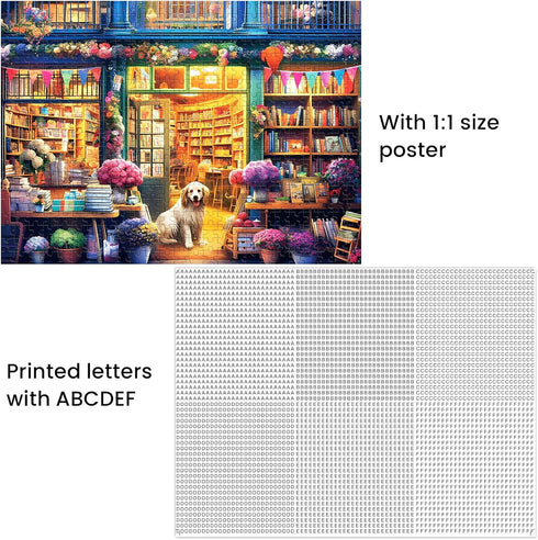500 Piece Puzzles for Adults, Jigsaw Puzzles 500 Pieces, Puzzles 500 Pieces for Adults, Bookstore Dogs Jigsaw Puzzles, Funny Puzzles, Great Gift f...