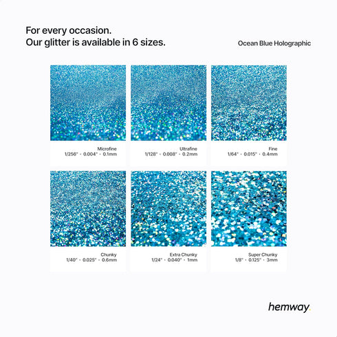 Hemway Craft Glitter 100g / 3.5oz Glitter Flakes for Arts Crafts Tumblers Resin Epoxy Scrapbook Glass Schools Paper Halloween Decorations - Fine (...