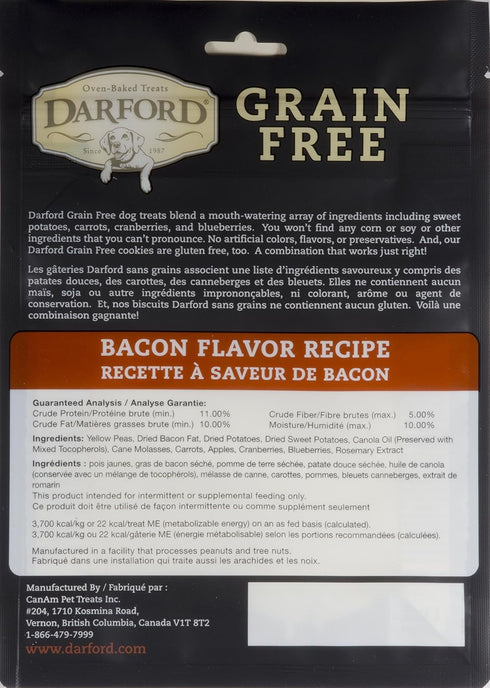 Grain Free Bacon Recipe Dog Treats, 12 oz...