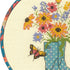Dimensions 72-76320 Floral Boots Counted Cross Stitch Kit for Beginners, 6" D, 14 Ct. Ivory Aida, 5pcs...
