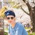 CHARM Japanese Headband Pirate Bandana - Men Ninja Head Wrap Women Hair Band White...