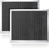 Cenipar 97007696 Charcoal Odour Filter for Range vent hood (8 3/4" X 10 1/2" X 3/8")-2 Pack