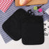 100% Cotton with Silicone Kitchen Everyday Basic Pot Holder Heat Resistant Coaster Potholder Oven Mitts with Pocket for Cooking and Baking Set of ...