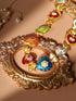 Colorful Byzantine Medieval Renaissance Bold Gold Plated Chunky Costume Statement Heart Pendant Choker Necklace Cool Jewelry Necklaces Coolest Gif...