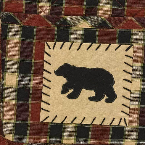 Park Designs Concord Black Bear Pocket Potholder Set of 2...