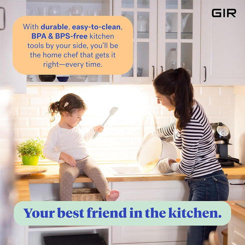 GIR: Get It Right Premium Silicone Spatula - Non-Stick Heat Resistant Kitchen Spatula - Perfect for Baking, Cooking, Scraping, and Mixing - Skinny...