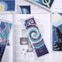 ORIGACH 6 Set Cross Stitch Bookmark Kit for Beginner Starry Sky Pattern DIY Stamped Embroidery Bookmark Kit with 20 Colors Embroidery Floss Instru...