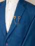 Knighthood Stone With Silver Engraving And Hanging Tassel Chain Collar Pin Brooch, Suit Stud, Shirt Studs, Lapel Pin Accessories for Men Women...