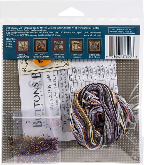 Mill Hill Counted Cross Stitch Pumpkin TR, Multi...