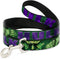 Dog Leash Hulk Face Close Up Action Pose Greens Purples 4 Feet Long 1.0 Inch Wide...