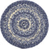 VHC Brands Great Falls Blue Trivet Hot Pad for Pots Pans, Blue White, Jute Blend, Round Circle, 8 Inches...