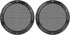 X AUTOHAUX 2pcs 6.5 Inch Metal Glossy Audio Speaker Cover Mesh Subwoofer Grill Horn Guard Decorative Circle Grille Protector Black for Car...