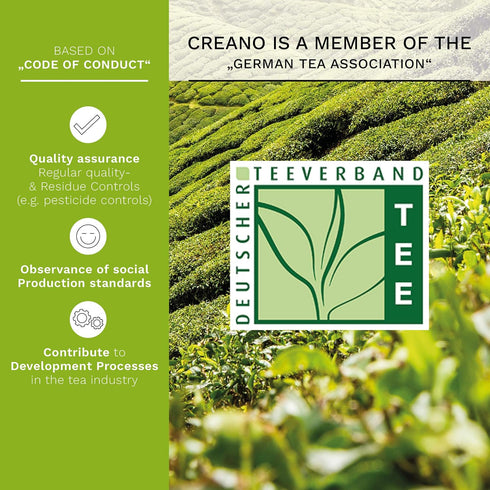 Creano Tea Flowers Mix - Blooming Green Tea, Fruity Flavoured (Roses in 6 Varieties), Flowering Set...