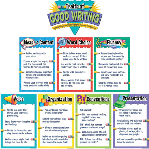 Teacher Created Resources Traits of Good Writing Bulletin Board, 12" x 18"...