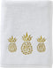 SKL Home by Saturday Knight Ltd. Gilded Pineapple Bath Towel, White Small...