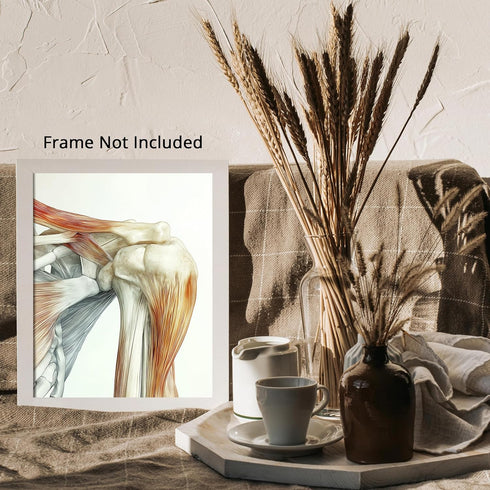 Posterizer 1 pcs-artistic illustration of the human shoulder joint 4-Teachers & Classrooms-Abstract & Modern Art-School and classroom art- unframe...