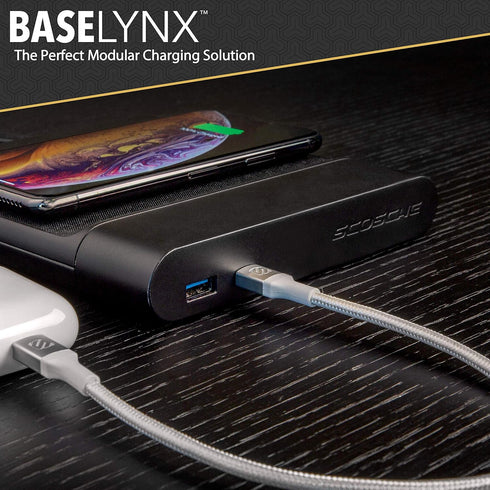 Scosche BLPE-SP 30W Dual USB Port Power Endcap for Scosche BaseLynx Modular Charging Stations in Black...