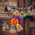 12 Pcs Halloween Cat Diamond Keychains Kit Double Sided DIY Cute Halloween Cat Diamond Keychains for Beginners Adults Art Craft Supplies Holiday G...