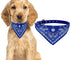 Crystal Studded Blue Bandana Pet Accessory - Hypoallergenic Polyester for Male and Female Dogs - Small Size Fits Chihuahua, Yorkie, Mini Breeds - ...