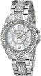 Accutime XOXO Women's Analog Watch with Silver-Tone Case, Rhinestone Bezel/Dial/Band, Silver-Tone Sunray Dial - Official XOXO Woman's Watch, Jewel...