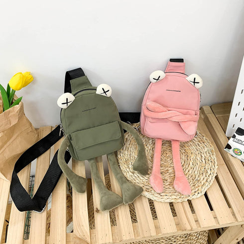 Frog Crossbody Handbags For Women Men, Cute Shoulder Bag Nylon Sling Bag Chest Bag Casual Travel Hiking Daypack...