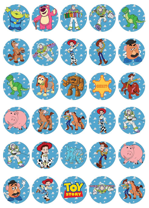 30 x Edible Cupcake Toppers – Classic story Themed Collection of Edible Cake Decorations | Uncut Edible on Wafer Sheet...