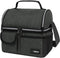 OPUX Lunch Box for Men, Adult Lunch Box Cooler, Insulated Lunch Bag Women, Dual Compartment Lunchbox for Work, Leakproof Double Decker Lunch Bag, ...