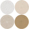 ME.FAN Trivets/Potholders 4 Set Cotton Thread Weave Trivets for for Hot Pots and Pans - Large Coasters/Hot Pads/Hot Mats to Protect Desktop & Coun...
