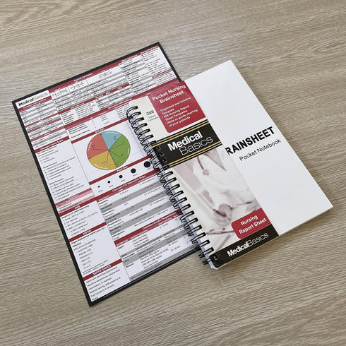 Pocket Nurse Report Sheet Notebook - Brain Sheet Template for MedSurg Nurses and CNA...